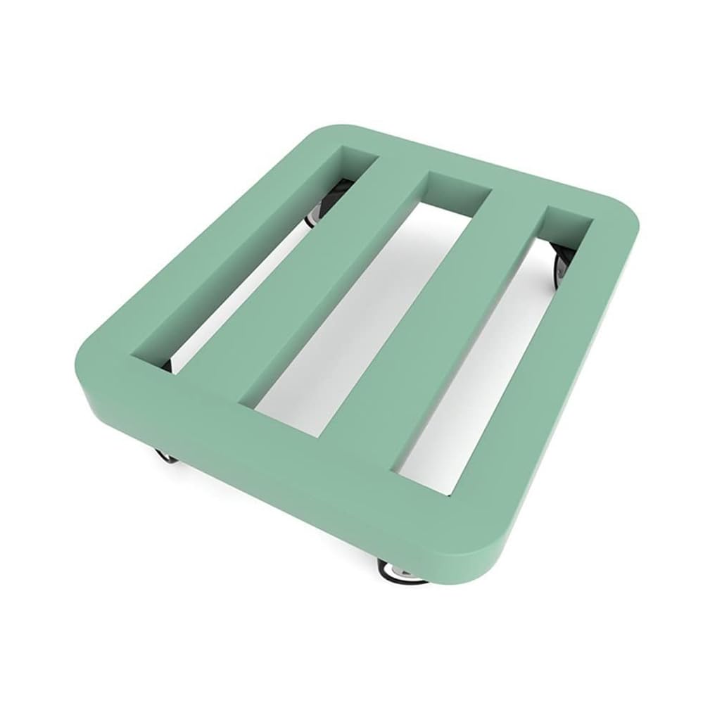 Heavy Du Chariot à plantes en acier carbone avec roues verrouillables 25 x 30 cm Chariot roulant pour pots de fleurs intérieur/extérieur avec roulettes