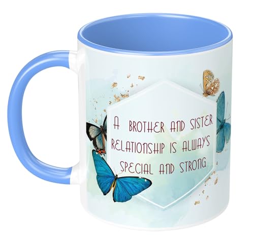 Image of Raksha Bandhan Gifts Printed Mug with Keychain Best Rakhi Combo Gift for Brother & Sister Rakshabandhan Return Gifts for Sister White 350ml Coffee Mug(Pack of 5)(Combo Set)(RMCKRCG1006)