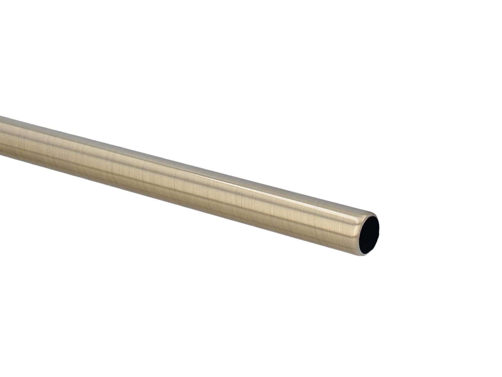 Sento Ø 25/16 mm Tringle à Rideaux Fixation Murale Laiton Antique 240 cm Donata