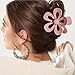 8PCS Flower Clips for Women, Thick Hair Accessories with Multi-Styles, Neutral Colors and Variety Pack, Ideal for Girls