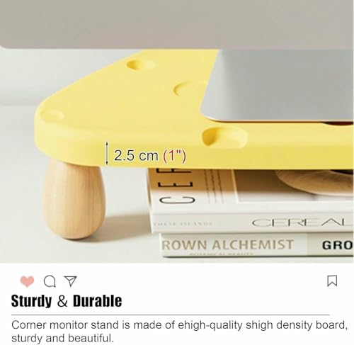 Support d'écran d'angle pour libérer de la place et surélever votre ordinateur portable