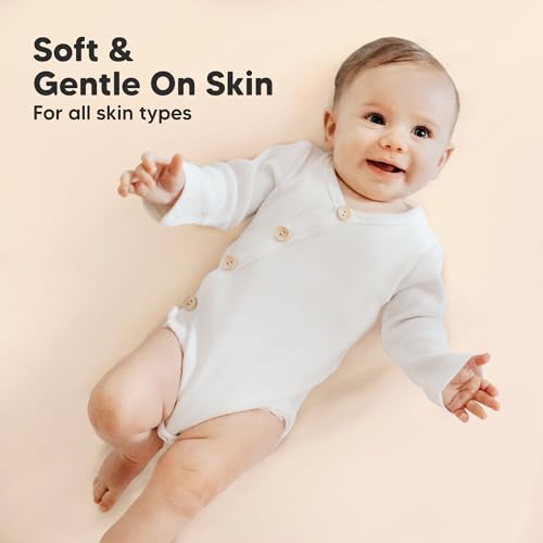 Image of 2-Pack Mini Crib Sheets Fitted - 38x26 Pack N Play Sheets for Pack and Play Mattress, Organic Cotton, Soft & Breathable Playard Bedding, Neutral Mini Toddler Bed Cover for Boys, Girls (Cameo)