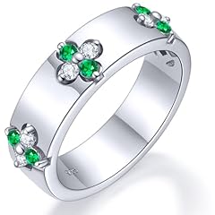 Moissanite+Emerald