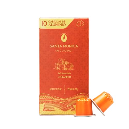 Pack de 30 Cápsulas Aromatizadas Santa Monica - Baunilha, Caramelo e Nutty Bavarian