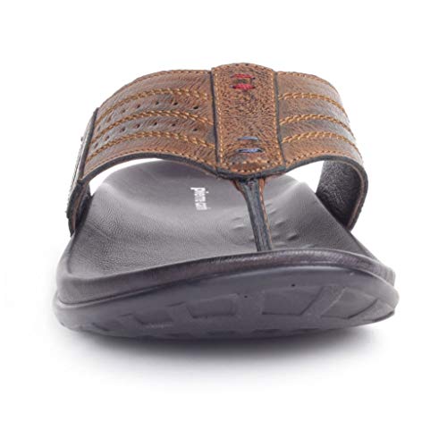 Image of Pierre Cardin mens Pc1015 Tan Flip-Flop