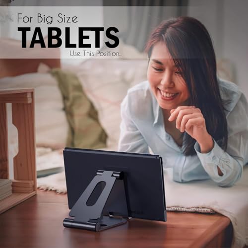 Image of APPUCOCO 360 Rotation, Foldable Design Mobile Stand with Metal Base, Multiple Height & Angle Compatible with Smartphones, Tablets