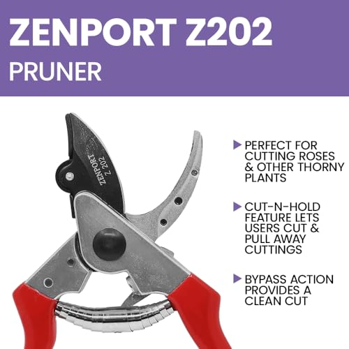 Tijera podadora Zenport Z202 roja 8 pulgadas miniatura 6