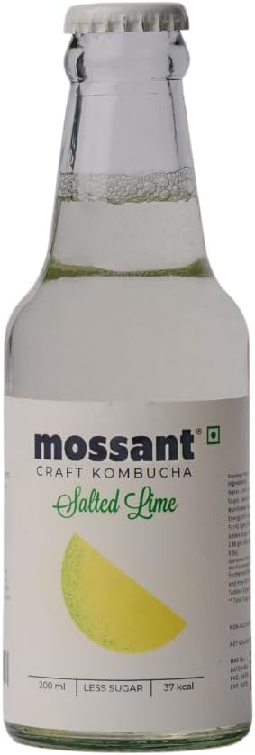 - Kombucha | Salted Lime Kombucha | Craft kombucha | Low Sugar | 37 Kcal (Pack of 6)