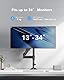 HUANUO 13-34 Zoll Monitor Halterung für LCD LED Bildschirm Hält 2-9 kg, Gasdruckfeder Monitor Arm, Einzelarm Monitorhalterung Vesa 75/100 mm, Drehen 360°, Schwingen 180°