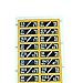 FytStycale Weight Stack Labels Weight Tags Stickers for Body Building Weightlifting Strength Training, 2.5kg Black Yellow
