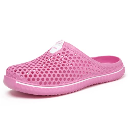 SAGUARO Sabots et Mules Hommes Femmes Respirant Chaussures de Jardin été Pantoufles Plage Piscine Chaussons Rose 36