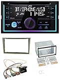 CD-Receiver mit integrierter Bluetooth-Technologie und Front-USB/AUX -Eingängen; MOS-FET Leistungsverstärker mit 4 x 50 W für kraftvollen Sound; Direkt-Anschluss für Subwoofer (Mono, L-Kanal); Bluetooth-Technologie für sichere Telefonate im Auto & A2DP-Audiowiedergabe; (Freisprechen (HFP 1.6 mit verbesserter Sprachübertragung), Verbindung von 2 Handys, Profile für Audio-Streaming & -Steuerung (A2DP, AVRCP 1.5), Spracherkennung wählen, Siri Sprach-Modus, Zugriff auf Handy-Telefonbuch (PBA