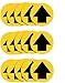 Price comparison product image 15PCS Social Distancing Indicator Arrow Sign Stickers Floor Ground Stickers Stand Decal Specialized Sticker Markers for Queue Crowd Control Guidance Pharmacy Bank School Shop Mall Store