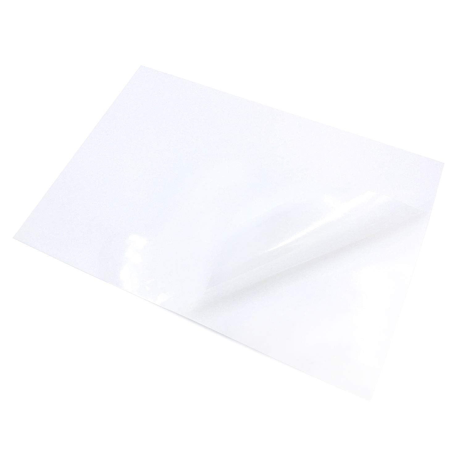 Adesivi A4 impermeabili semitrasparenti lucidi autoadesivi in vinile PVC - Carta da stampa trasparente per stampanti inkjet e laser