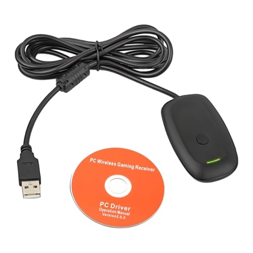 Wireless USB Gaming Receiver Adapter Compatible with Microsoft Xbox 360 Controller Bluetooth Receiver Adapter for for Xbox 360 Controller Desktop PC Laptop Gaming