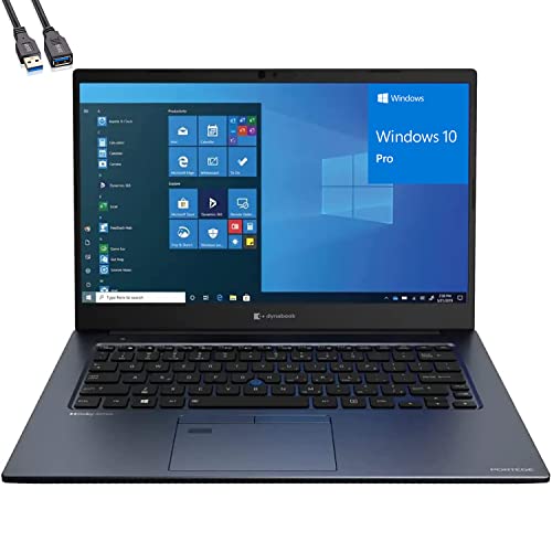 Image of Toshiba Dynabook Portege X40-J 14 inch FHD Business Laptop, Intel Quad-Core i7-1165G7 up to 4.7GHz, 32GB DDR4 RAM, 512GB PCIe SSD, WiFi 6, BT 5.1, Backlit Keyboard, Windows 10 Pro, BROAG Extension Cable