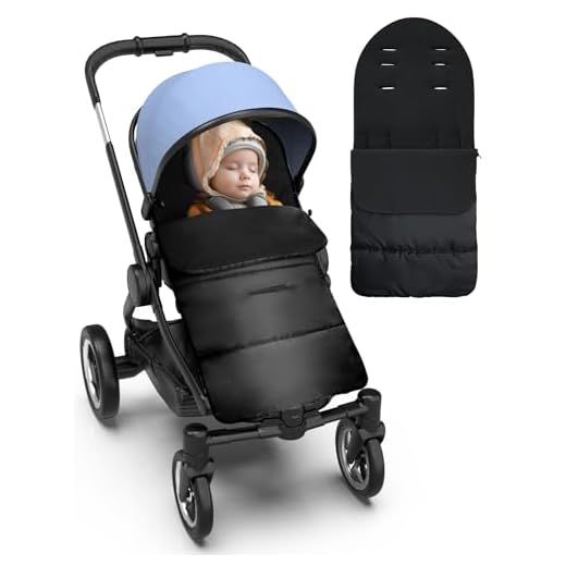 DMTIVMG Sacco Termico Passeggino Universale Coprigambe Passeggino Universale Sacco Passeggino Invernale Staccabile con Cerniere Laterali, Fodera in Caldo Pile Polare, Impermeabile e Antivento