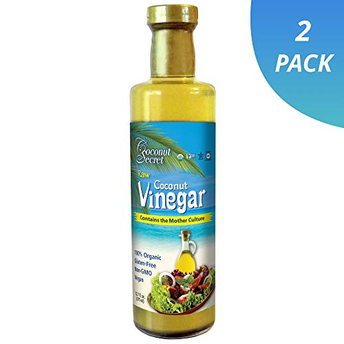 Coconut Secret Raw Coconut Vinegar (2 Pack) - 12.7 fl oz - Rich in Vitamins & Amino Acids - Organic, Vegan, Non-GMO, Gluten-Free, Kosher - Keto, Paleo, Whole 30 - 48 Total Servings
