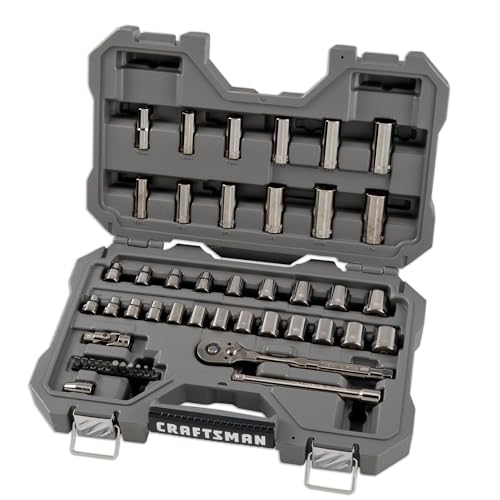 CRAFTSMAN OVERDRIVE 49-Piece Gunmetal Chrome Mechanics Tool Set, Standard SAE/Metric Socket Set, with Hard Case (CMMT99049L) - image 1