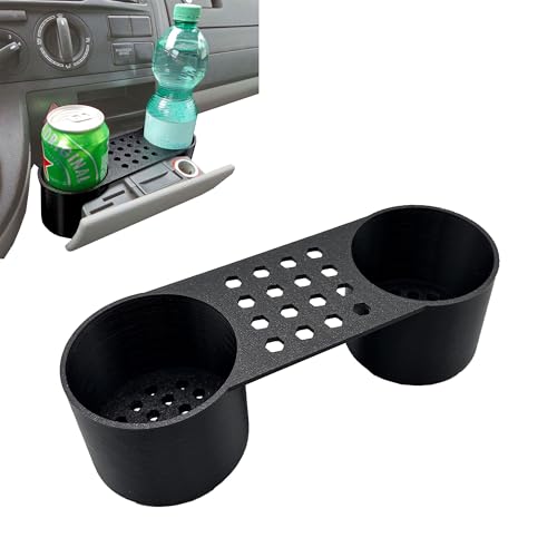 JNNJ Portabicchieri per Auto, Ventilazione Universale Dell'auto Del Supporto Della Bevanda, Porta Bevande Auto Regolabile per Bocchette Ventilazione Auto, Portabottiglie per Bibite, Acqua(Nero/Grigio