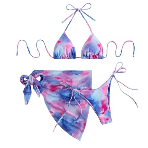 Maillot de bain batik haut de gamme ensemble 3 pièces dos nu de créateur pour femme