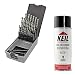 Produktbild KEIL 302 501 113 Metallbohrersortiment HSS DIN 338 geschliffen, Split Point, 25-teilig Ø 1,0-13,0 mm um 0,5 mm steigend, in RoseBox plus Keil KS70 Bohr- und Schneidöl, 400ml