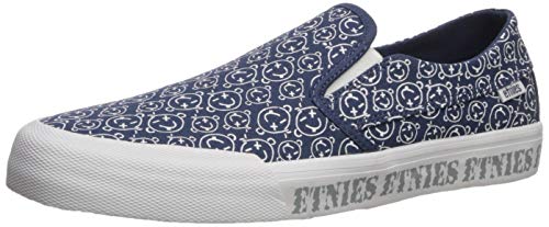 Etnies Men's Langston Skate Shoe navy/white 7.5 Medium US