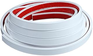 Flexible Wall Molding Trim, Peel and Stick Caulk Strip for Wall Corner,Floor,Ceiling,Tile Edge(White)