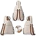 Ladys Convertible Sling Bag, Hand Craft Artisan Purse, Girls Beautiful Canvas Premium Casual Day Mini Backpack for Women (Flower Bee)