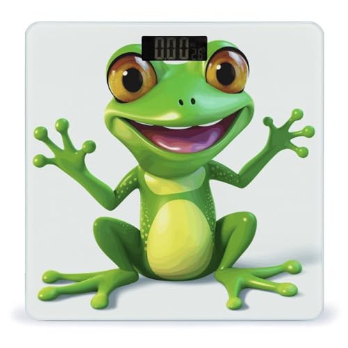 Báscula digital Green Frog para baño de vidrio templado miniatura 1