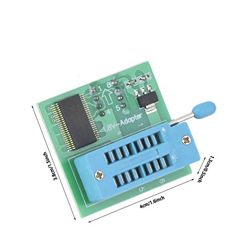 Circuits intégrés, utilisation de la carte mère de l'adaptateur 1.8V sur le kit de carte proto de l'adaptateur de programmeurs avec en-tête de broche