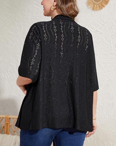 50% Off Plus Size Jacquard Cardigan for Women - Now $9.99
