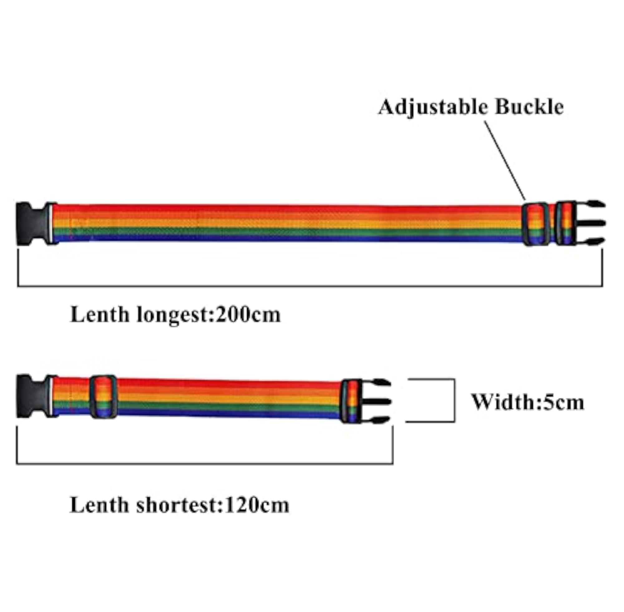 Suitcase Belts, Adjustable Luggage Straps