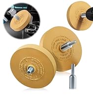 2 Stk Folienradierer mit Adapter Radierscheibe Gummi Radierscheiben Akku-Schrauber Folien Radierer Felgen Gummi Aufkleber Radierer Auto Folienradierer für Bohrmaschine Entfernen ​von Folien