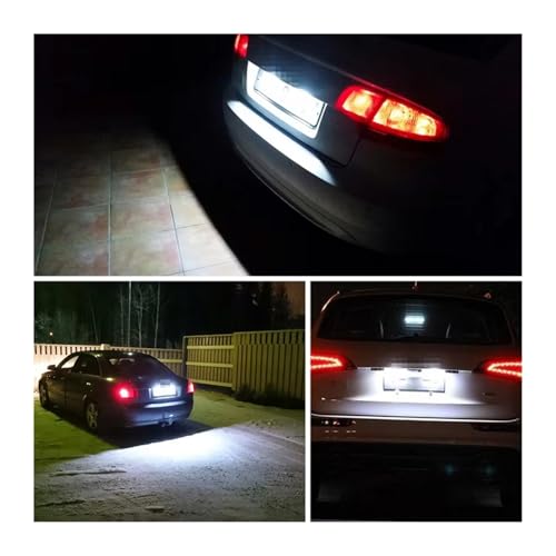 Luces LED blancas para matrícula de coche Audi B8 A5 S5 TT de 12V sin error 7