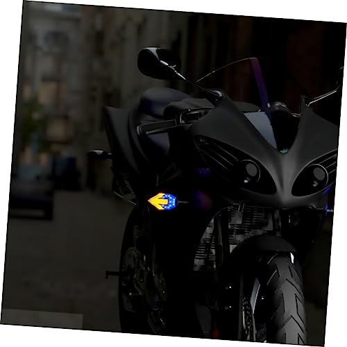 GRIRIW 2 Peças Luz De Largura Do Sinal De Mudança De Direção Luz De Motocicleta Luz De Advertência D