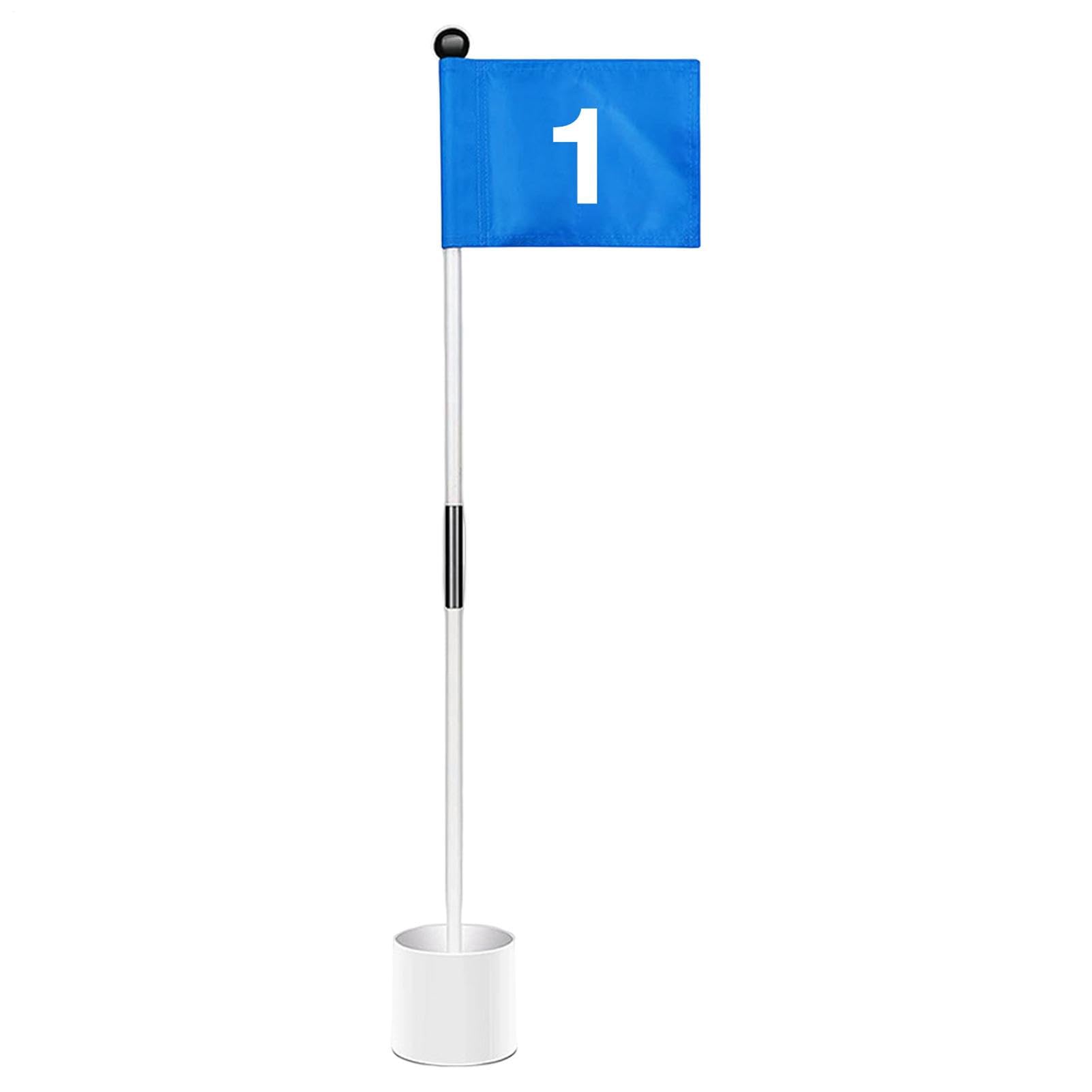 Golf Flag and Hole Cup Set With Connectors for Garden, Courtyard, Putting Green Exercises - 85 cm (1 Pack)