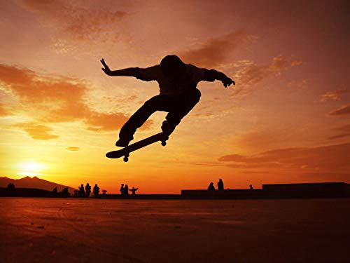 Image of 31 inch Pro Skateboard Complete,7 Layer Maple Wood Double Kick Concave Skateboards, Tricks Skateboards for Teens, Beginners, Girls, Boys, Kids, Adults (Pray)