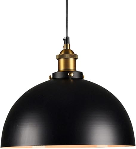 Lámpara colgante retro industrial con personalidad creativa, lámpara moderna de metal, lámpara colgante de techo, base E27 para sala de estar, isla