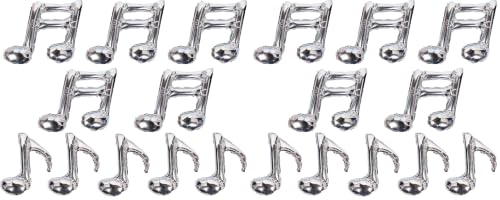 Image of 10PCS Music Note Balloons Silver Aluminum Birthday Party Balloon Music Themed Party Supplies Baby Shower Party Wedding Decorations (Pack of 2)