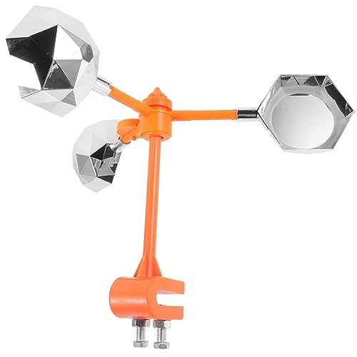 BESTonZON Mulino Vento Riflettente Per Caccia Uccelli in Acciaio Resistente Rotante Antivento Per Giardino Prato e Frutteto Dissuasore Efficiente Per Piccioni Cornacchie e Picchi Leggero