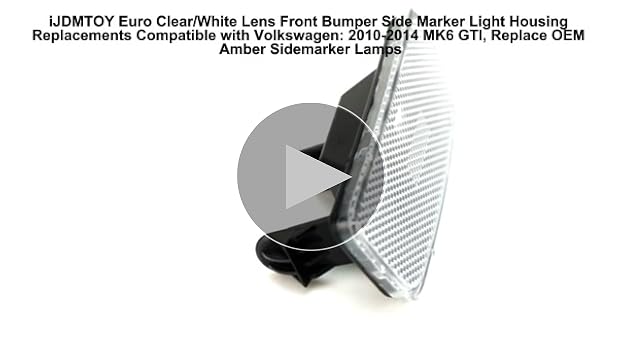 Amazon.com: iJDMTOY Euro Clear/White Lens Front Bumper Side
