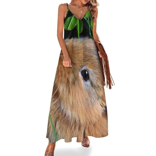 Robe longue pour femme été respirante sans manches à séchage rapide pour voyage et plage