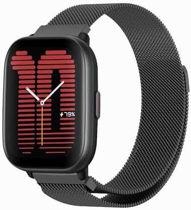 Correa Amazfit Gtr 3 Koelaa 20mm Correa Compatible Con Amazfit GTR Mini/Bip 3 Pro/GTS 4 Mini, Remplacement Suave Silicona Deportiva Respirable, Correa Magnética De Amazfit Bip 3 Pro Correa