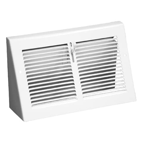 Triangular Baseboard Floor Register (10" x 6" Duct Opening/~11 3/8" x 6 7/8" Overall) Cover