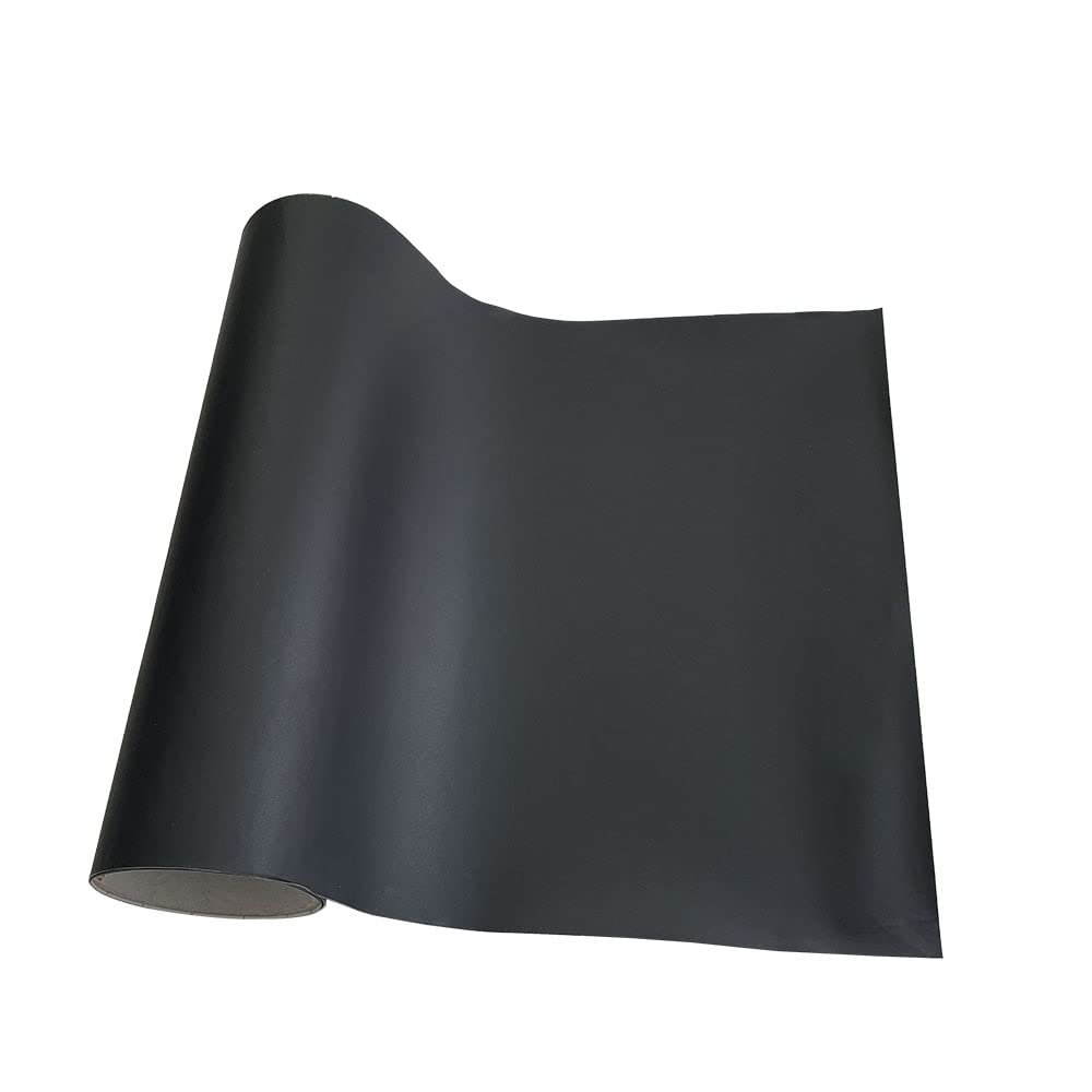 Autofolie 3D -Kohlefaser -Vinyl -Wickelfilm glänzend schwarzer mattes schwarzes Selbstklebstoff Vinyl Car Wrap Folie Aufkleber Konsole Computer Laptop Haut Auto Folie (Color Name : Matte Black)
