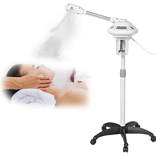 Facial Steamer, 2 Types Rocker Arm Single Arm Hot Spa Hot Facial Steamer Facial Hydration Home Facial Steamer Professional Hot and Cold for Facial Steamers Facial Atomizer(Us)