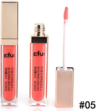 New Makeup EFU 3D Glaring Lip Gloss Colors Lipgloss 6ml # No.5