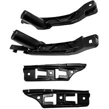 Front Driver & Passenger Side Bumper Bracket and Bumper Cover Support Compatible with Volkswagen VW Jetta MK5 2005-2010, for GTI Rabbit MK5 2006-2009