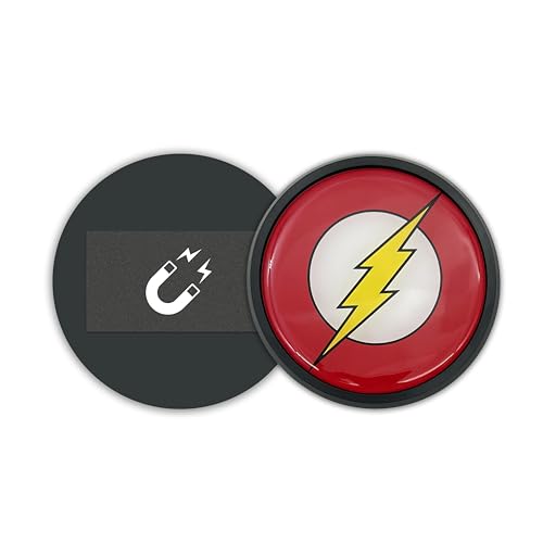 Imán decorativo The Flash negro grande 3.4 pulgadas
